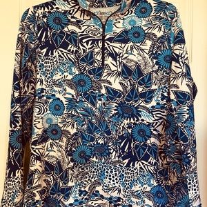 IBKUL Golf or Tennis Polo UPF 50 long-sleeve in Large